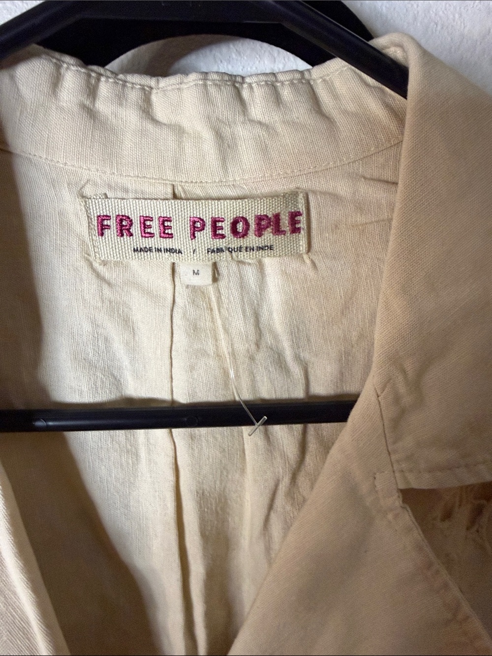 Free People Susanna Eyelet Cream Duster Medium - Picture 3 of 4